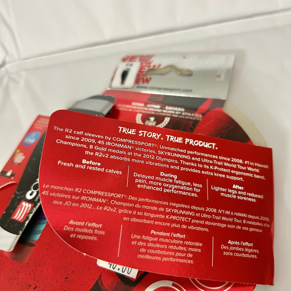 CompresSport Socks R2 Compressor Technology Calf Sleeves Support Protection - Picture 11 of 11